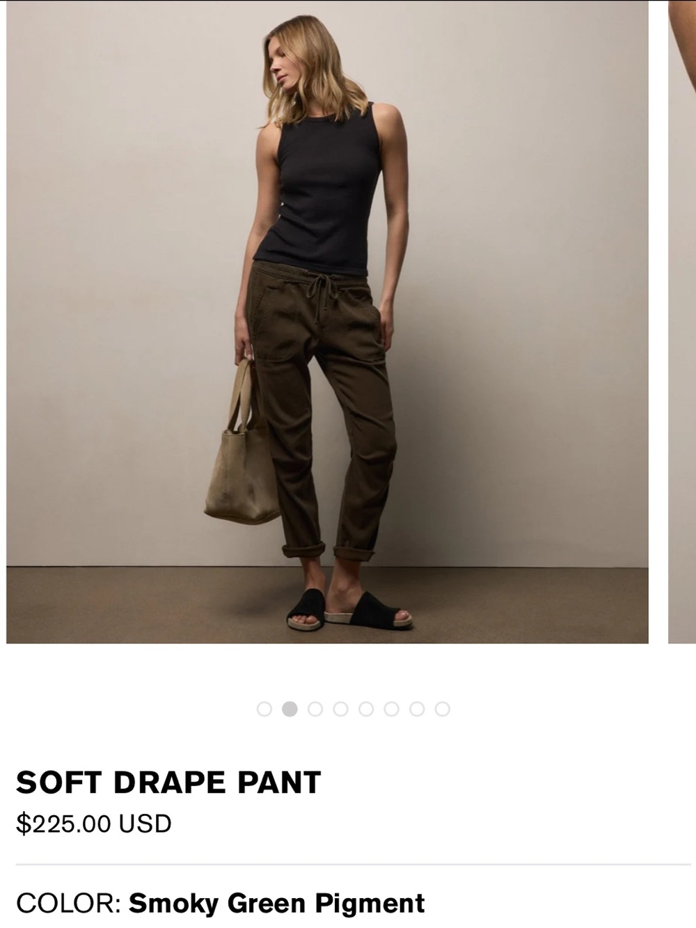 Soft Drape Utility Pant in Smoky Green
James Perse

$225